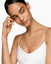 Zig Zag Stax™ Pendant Necklace in 18K Yellow Gold with Diamonds, 28mm